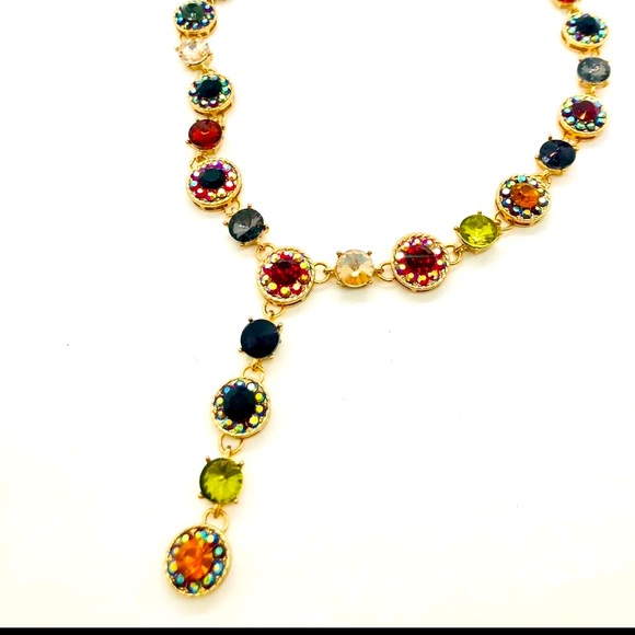 Vintage Crystal Rhinestone Necklace - Picture 7 of 12